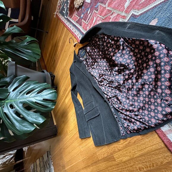 Ink Brown Corduroy Blazer Small - Picture 5 of 8